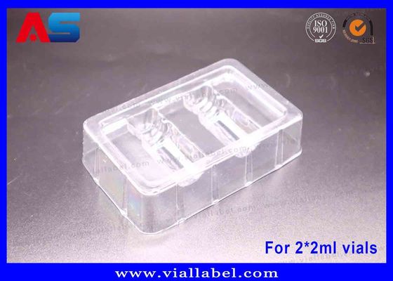 2ml Bottle Blister Trays For peptides / Hcg Package Blisters 50um Thickness Clear Trays