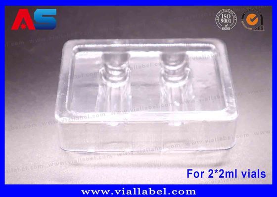 2ml Bottle Blister Trays For peptides / Hcg Package Blisters 50um Thickness Clear Trays