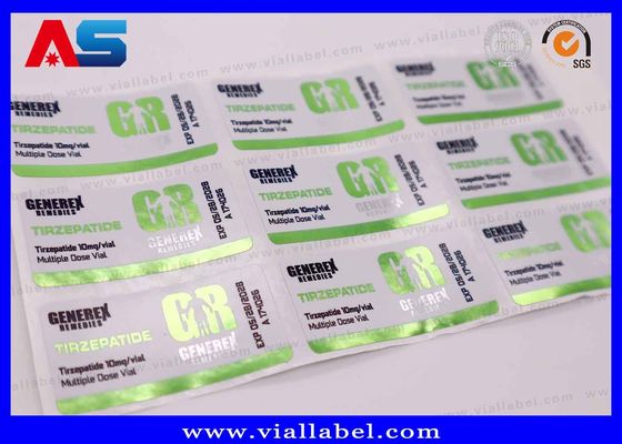 Sema 2mg / 5mg Package Sticker Small Bottle Labels with Eco Friendly Features and Waterproof Design