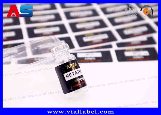 White Pearl Film Small Bottle Label for Injection Oils Stickers in and More
