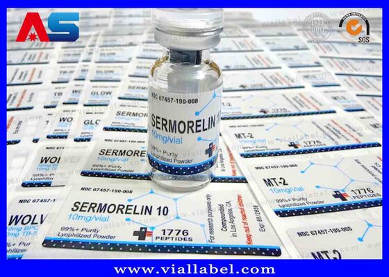 Custom Design Peptide Vial Label Customizable Label Colors for Customized Labeling Solutions