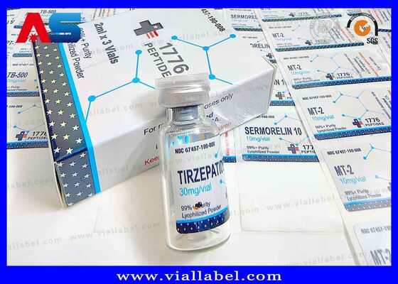 Custom Design Small Bottle Labels for Peptides and Injection Oils Stickers Customizable