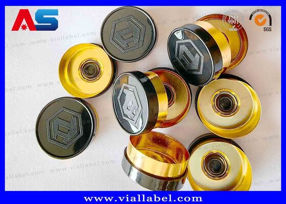 20mm Flip Off Caps Customized Logo, Flip Top Bottle Caps Engraved Custom Logo MOQ 30000pcs