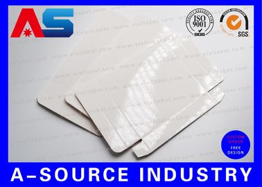 Somatropin Hcg 2ml Blank Paper Box Glossy White With Clear Plastic Trays pharmaceutical boxes