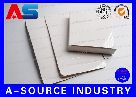 Soma-tropin Hcg 2ml Blank Paper Box Glossy White With Clear Plastic Trays pharmaceutical boxes