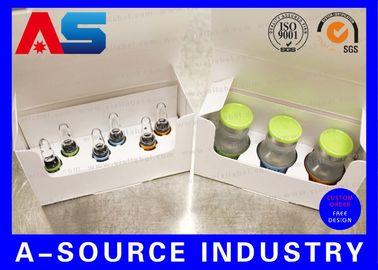 Custom Hologram Printing 2ml Vial Storage Boxes Of Peptides BPC with 10 x 2ml plastic tray