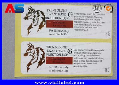 Custom Gold Foil Laboratory Labels Stickers For 10ml Sterile Vial Printing medicine warning labels