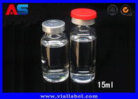 Blue / white / Black 3ml 15ml Pharmaceutical Tubular Small Glass Containers With Lids