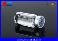 Grey Rubber 2ml Lab Vials Injection 2ml Glass Bottles With Corks For Steroids