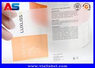 ISO 9001 Peptide Bottle Labels Name Sticker For Andro gen Adhesive Transparent