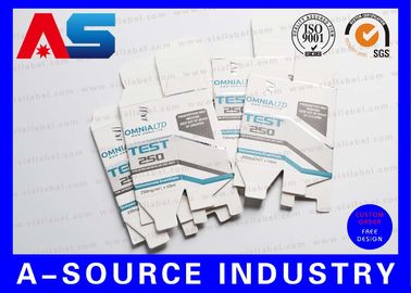 Glossy Laser Hologram 10ml Vial Boxes Peptide Glass Bottle Custom pharmaceutical packaging boxes