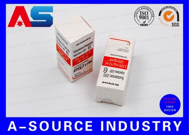 Glossy Laser Hologram 10ml Vial Boxes Peptide Glass Bottle Custom pharmaceutical packaging boxes