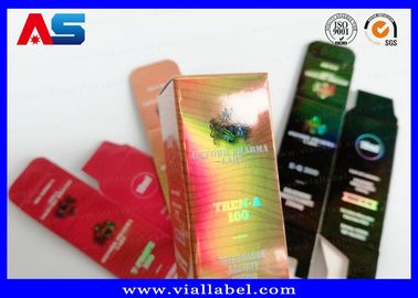 Cardboard Storage 10ml Vial Boxes For Glass Hologram Medicine Bottles , ISO9001 pharmaceutical packaging boxes