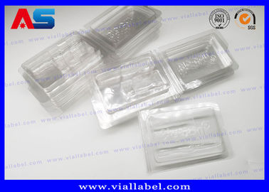 PVC Clear Ampoule Blister Packaging Tray For Medication 2ml Vials  Engrave Embossing pharmaceutical blister packaging