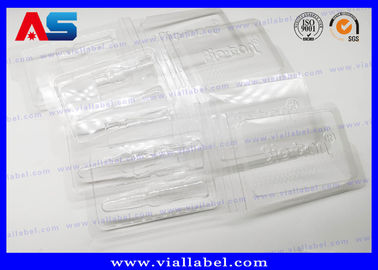 PVC Clear Ampoule Blister Packaging Tray For Medication 2ml Vials  Engrave Embossing pharmaceutical blister packaging