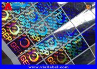 Silver Security Custom Holographic Stickers Label Tamper Proof Seal Custom Design