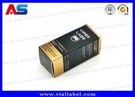 Recyclable Foldable Paper Box For 10ml Glass Vials Bottles With Hologram Labels small pharmaceutical paper box