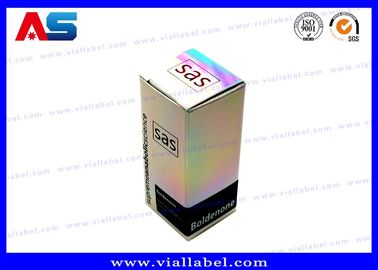 Boxes for vials Holographic Small 10ml Vial Boxes / Eco Friendly Pharmaceutical Packaging Boxes