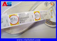 Spot UV Vial Storage Labels Stickers For Peptide Silk Screen Printing