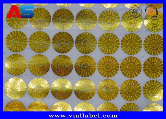 VOID Round Pharma Holographic Adhesive Sticker Labels Anti Fake 3d hologram sticker