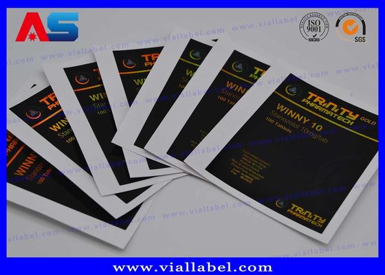 Laser Hologram Prescription CMYK Pill Bottle Label Sticker For Bottle / bag