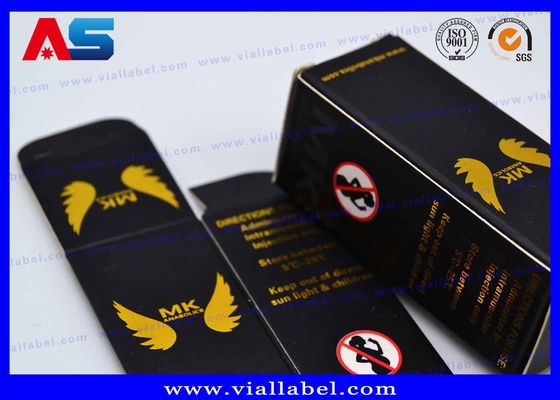 Custom Made 10 Ml Vial Storage Box With Two Sides Printing UV Matt Finish For bodybuilding / peptide packaging
