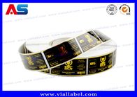 Gold Foil Printing Custom 10ml Vial Labels Stickers For Pharmacy Steroid Injections