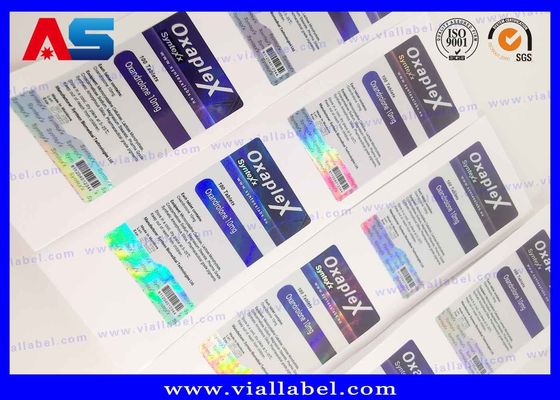 Laser Hologram Prescription CMYK Pill Bottle Label Sticker For Bottle / bag