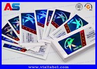 ODM Steroid Bottle Labels Stickers For Injections Steroids Custom Silver Foil Printing