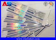 Customized Laser Medication 10ml Vial Labels Rainbow Color