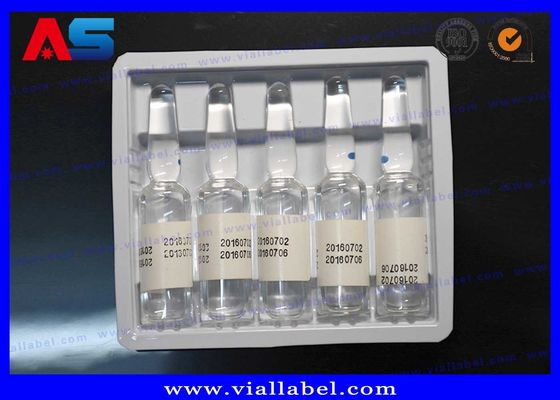 Oils Ampoules 1ml Plastic Blister Packaging PVC / PET Material White Color custom made plastic tray