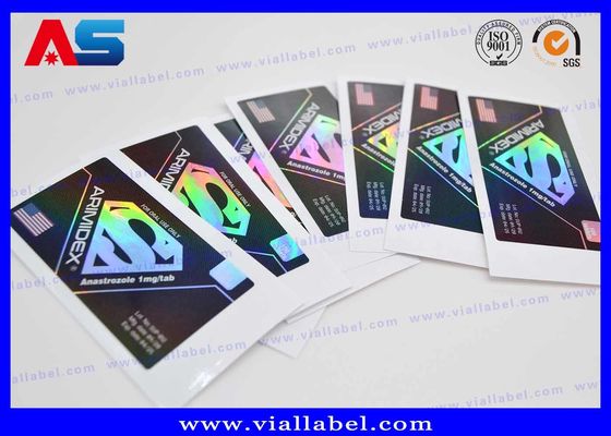 25 * 60 mm Adhesive Plastic Vinyl Vitamin Private Label For 10ml Bottle Package custom vial labels