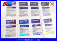 Holographic Peptide Bottle Labels 10ml Vial Label  With Different Product Names And Colors