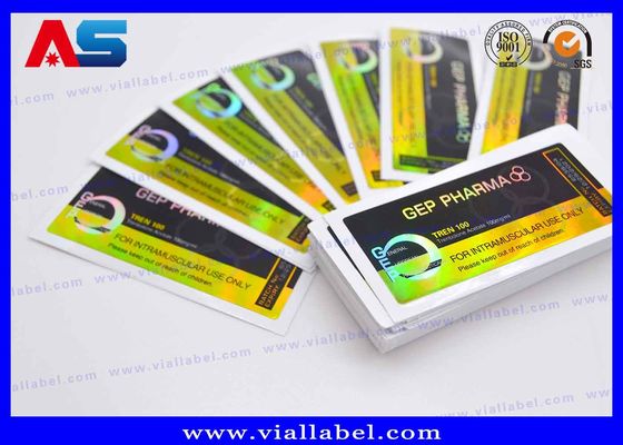 For Boldenene Undecylenate Vial 10ml Custom Hologram Stickers  Strong Adhesive 10ml Vial Labels with Hologram Laser Effect Custom Size