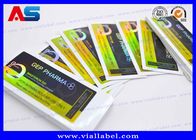 Custom Anti - Fake Self Adhesive 10ml Vial Labels For Anabolic Peptide