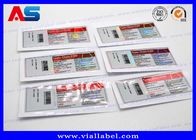 Laboratory 10ml Vial Labels A4 Laser Pharma Vinyl Sticker With Hologram Effect