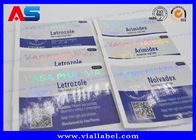 Printing Glass 10ml Vial Labels , Custom Holographic Labels For Bottles