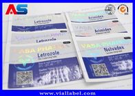 Adhesive Peptide Pharmaceutical Packaging 15ml Bottle Labels Silver Foil Color medicine bottle label