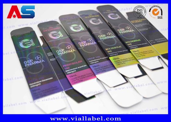 Holographic Panton Color 10ml Peptide Bottle Labels And Boxes 10ml grass vial labels