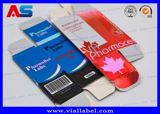 Bodybuilding / Test Enanthate Custom Packaging Boxes Printing With Free Design 10ml bottle labels