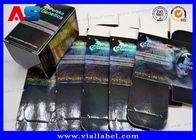 Hologram Pharmaceutical Packaging Box And Label For Oral Peptide 10ml vial paper boxes