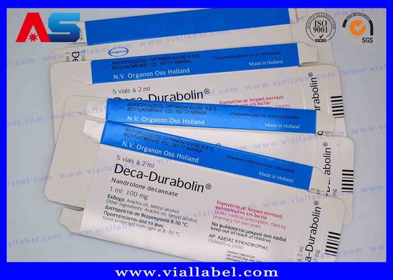 Anti Fake Printing Peptide Packaging 2ml Vial Boxes enanthate oil vial box packaging