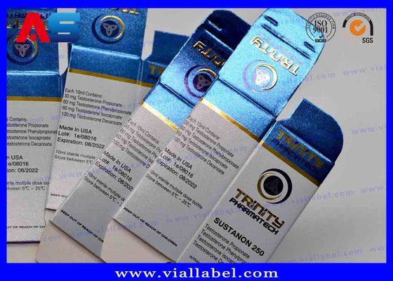 Matt Lamination Small Packaging Boxes 10ml Vials Injectable Peptide 325g Paper