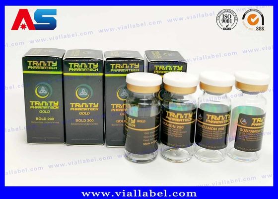 CMYK Printing 10ml Custom Vial Labels For Glass Medicine Bottles peptide packaging