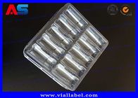 2ml 10 Vials Transparent Pharmaceutical Blister Packaging With Labels