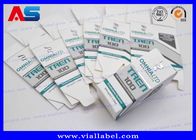 Embossing 10ml Vial Paper Boxes Silver Foil  Printing For Pharmacy Peptide Injections pharmaceutical packaging