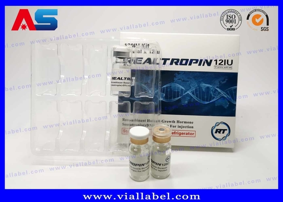 Oils Ampoules 1ml Plastic Blister Packaging PVC / PET Material White Color custom made plastic tray