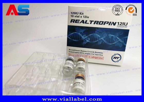Custom Medication Blister Packaging For Pharmaceutical Glass Bottles / penicillin bottles transparent blister