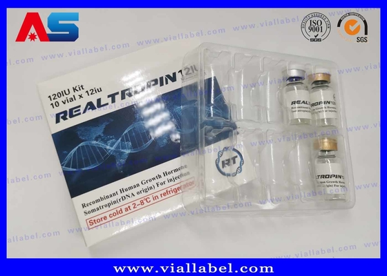 Vaccine Vial 375g Foldable Cardboard Box for 2ml bottle and Trays supplement packaging