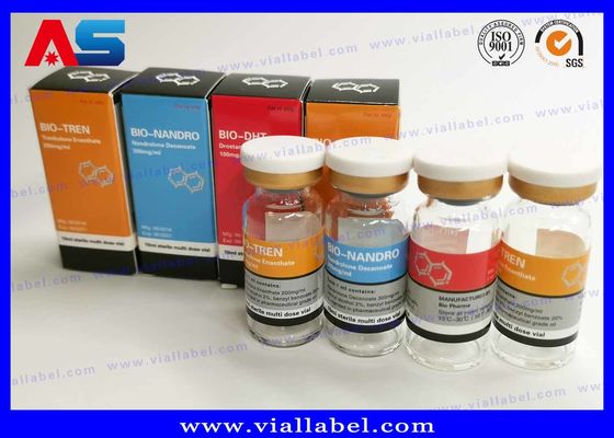 Bodybuilding Cypionate Pharmaceutical Bottle Labels 25x60mm ISO Certified for 10ml vials